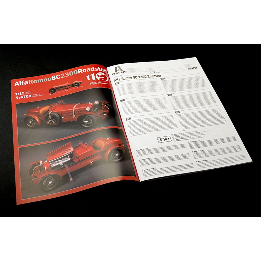 ITALERI 1/12 ALFA ROMEO 8C/2300 ROADSTER - ALFA ROMEO 110TH ANNIVERSARY