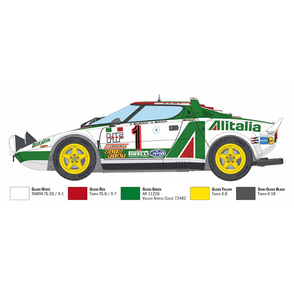 ITALERI 1/12 LANCIA STRATOS HF GR.4 MONTE CARLO RALLY 1977