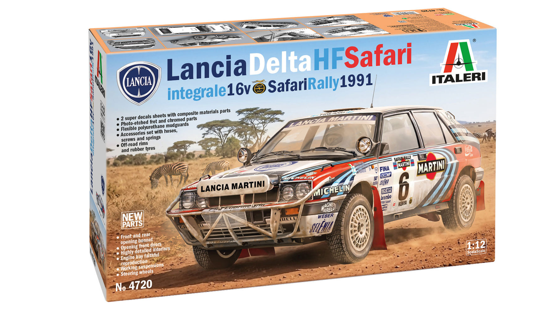 ITALERI 1/12 LANCIA DELTA INTEGRALE SAFARI 16V