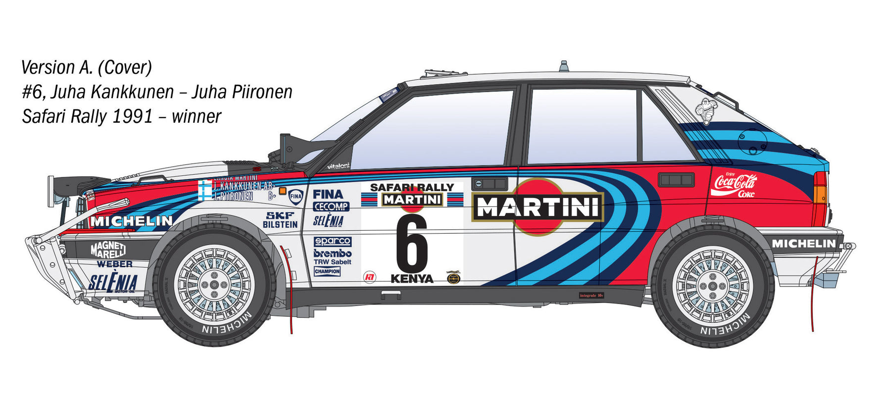 ITALERI 1/12 LANCIA DELTA INTEGRALE SAFARI 16V