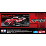 TAMIYA RC 1/10 NISSAN MOTUL AUTECH Z - RED AND BLACK PAINTED BODY (TT-02)