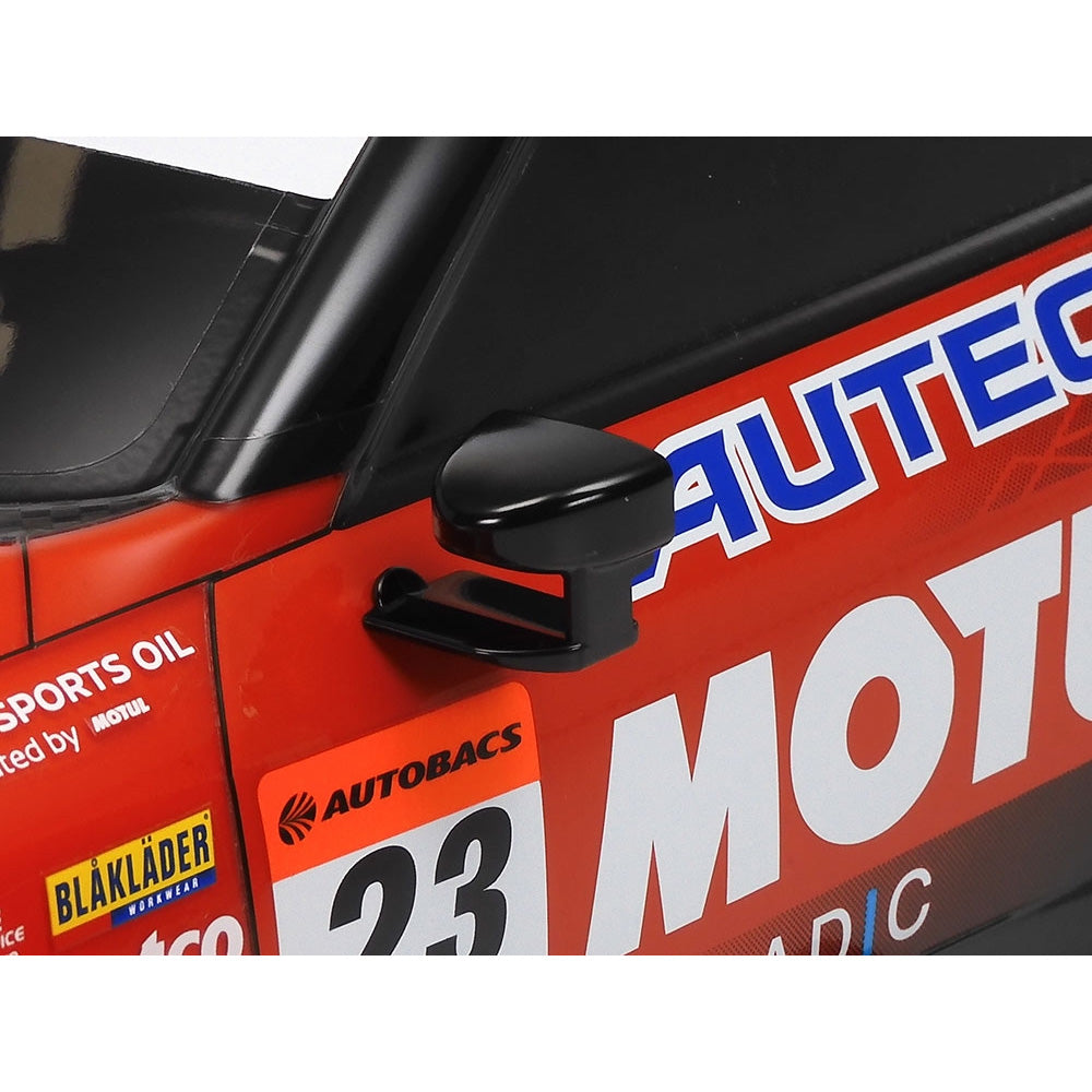 TAMIYA RC 1/10 NISSAN MOTUL AUTECH Z - RED AND BLACK PAINTED BODY (TT-02)