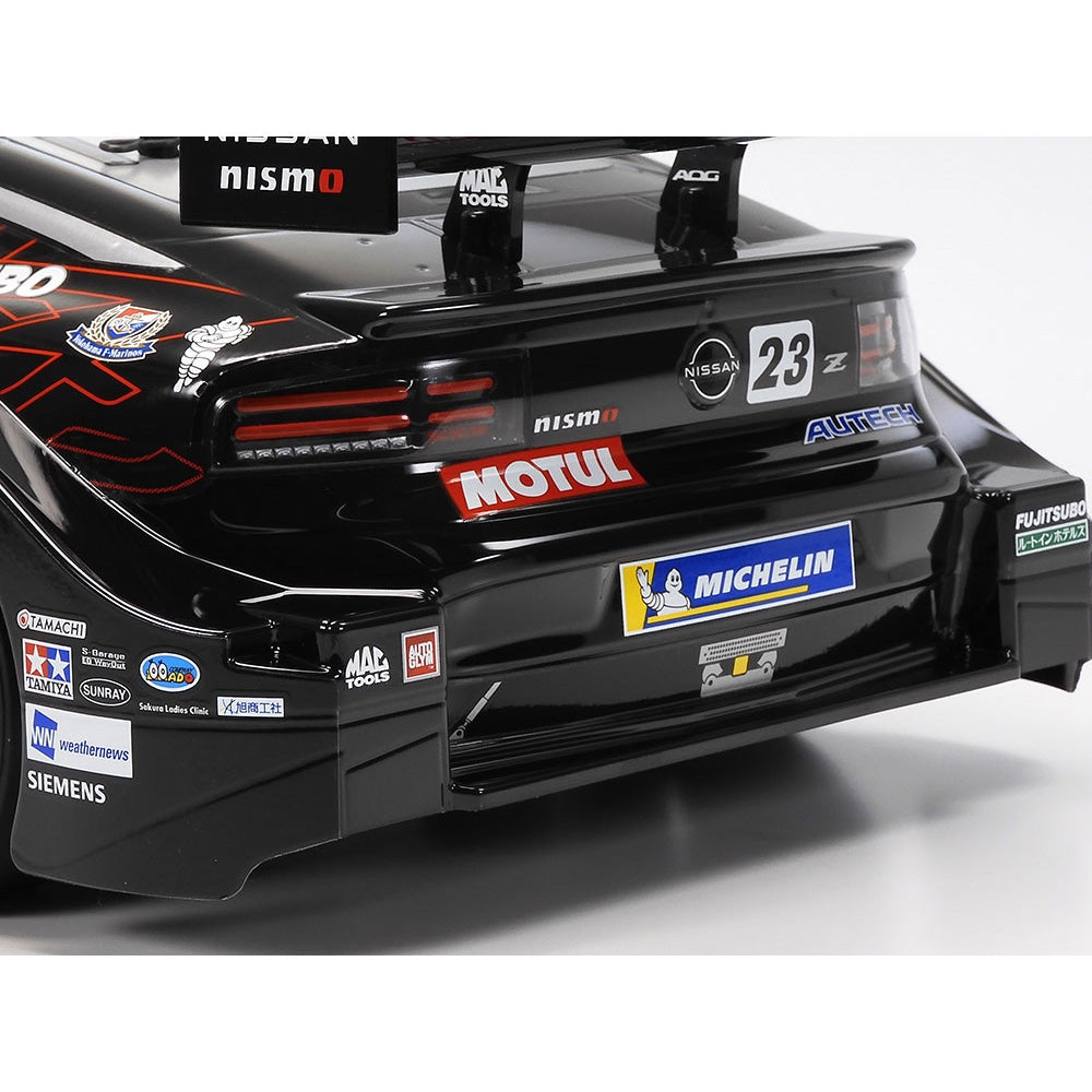 TAMIYA RC 1/10 NISSAN MOTUL AUTECH Z - RED AND BLACK PAINTED BODY (TT-02)
