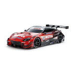 TAMIYA RC 1/10 NISSAN MOTUL AUTECH Z - RED AND BLACK PAINTED BODY (TT-02)