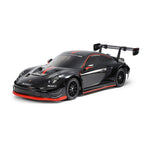 TAMIYA RC 1/10 PORSCHE 911 GT3R (992) - BLACK PAINTED BODY (TT-02)