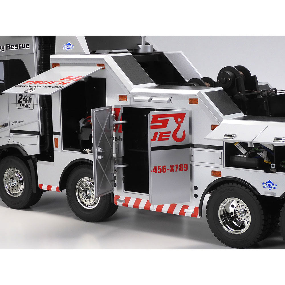 TAMIYA RC 1/14 VOLVO FH16 GLOBETROTTER TOW TRUCK SILVER EDITION