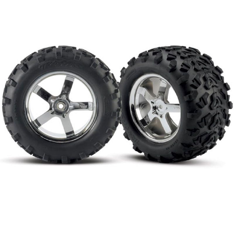 TRAXXAS TYRES AND WHEELS ASSY