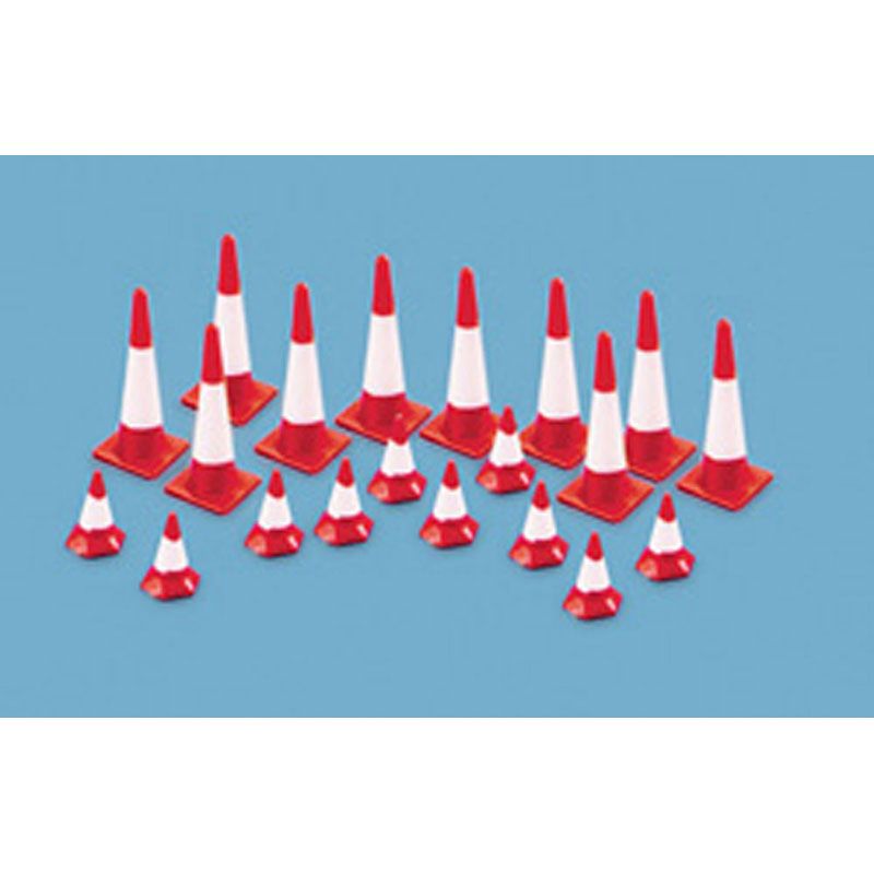 PECO/MODELSCENE TRAFFIC CONES (LARGE & SMALL)