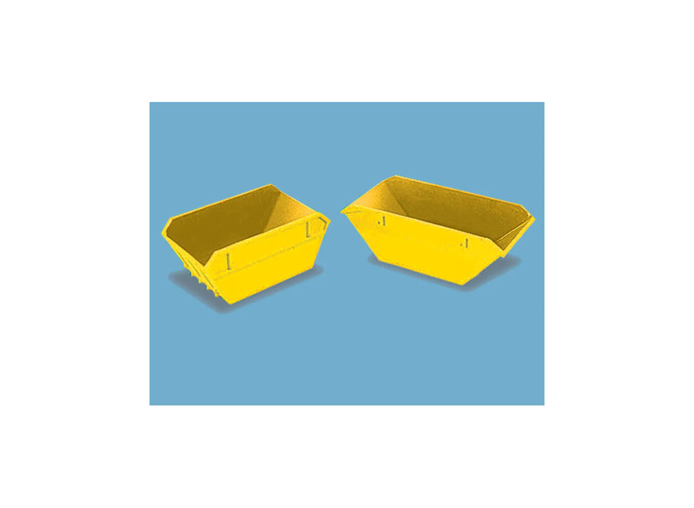 PECO/MODELSCENE SKIPS (LARGE & SMALL) YELLOW (NO NAME)