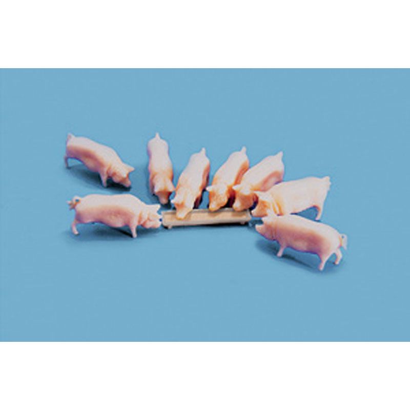 PECO/MODELSCENE PIGS & TROUGH