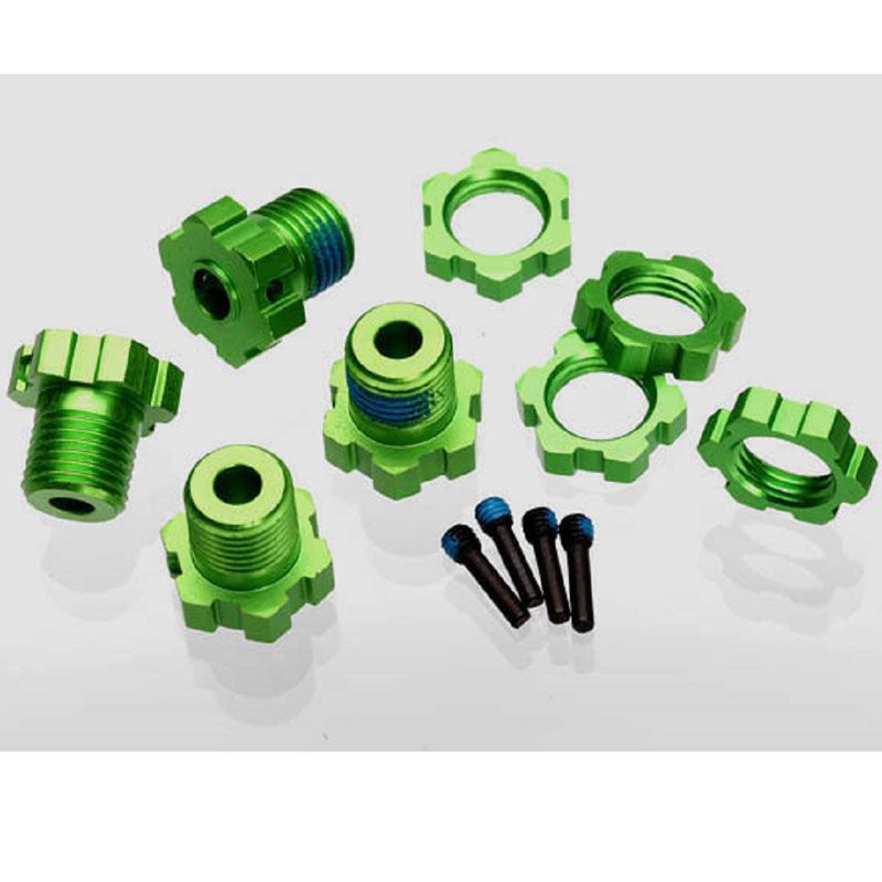 TRAXXAS WHEEL HUBS SPLINED 17MM GREEN