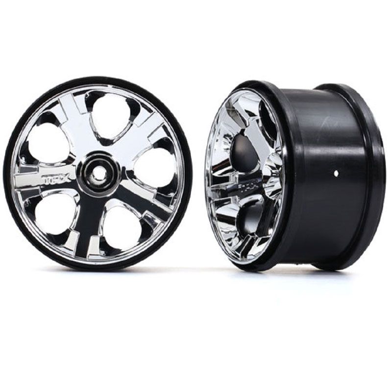 TRAXXAS WHEELS CHROME 2.8