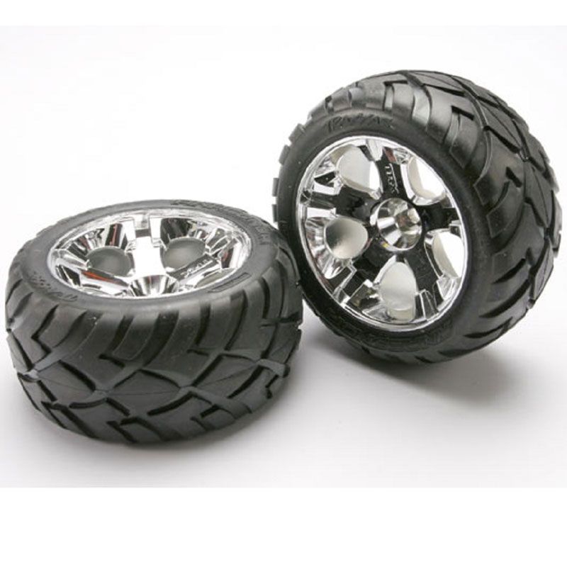 TRAXXAS TYRES & WHEELS ASSY