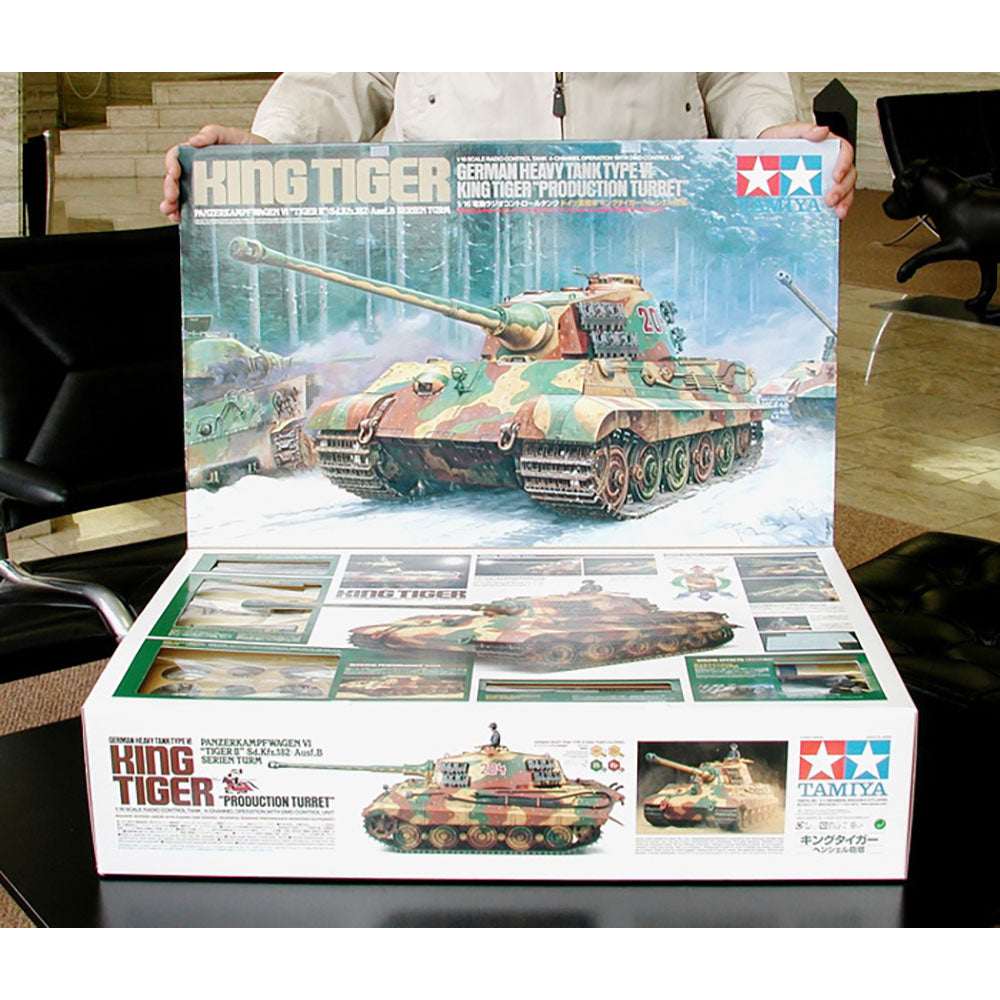 TAMIYA RC 1/16 KING TIGER HEAVY TANK WITH FULL OPTION KIT