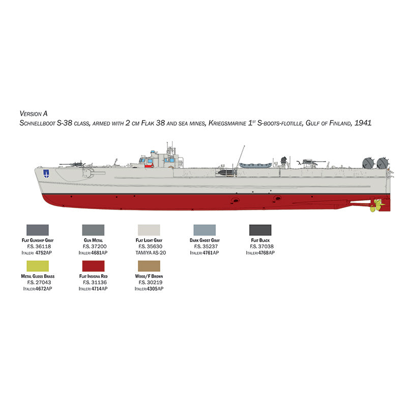 ITALERI 1/35 SCHNELLBOOT S-26/S-38