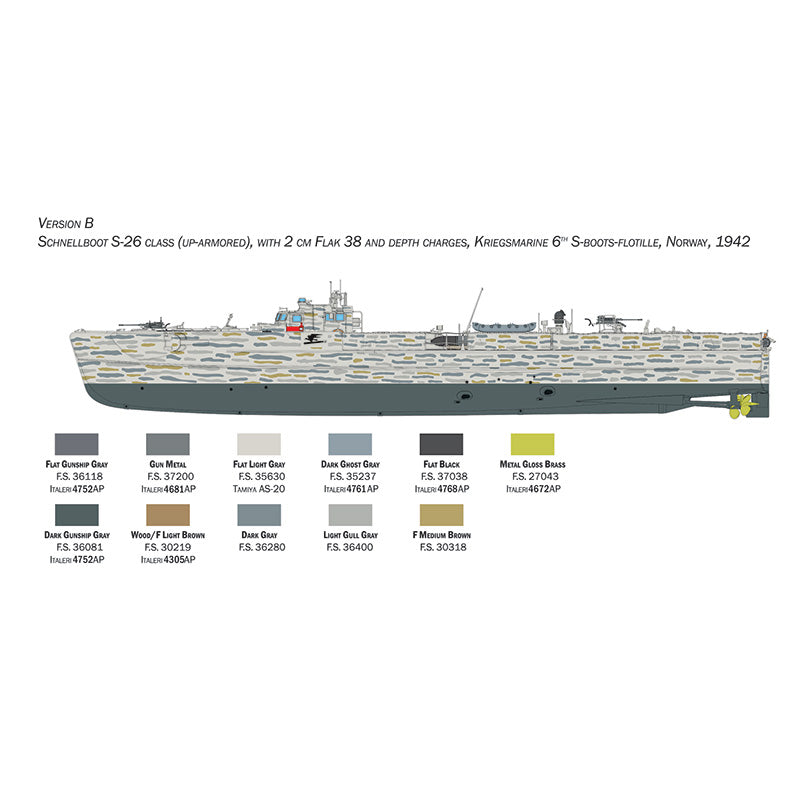 ITALERI 1/35 SCHNELLBOOT S-26/S-38