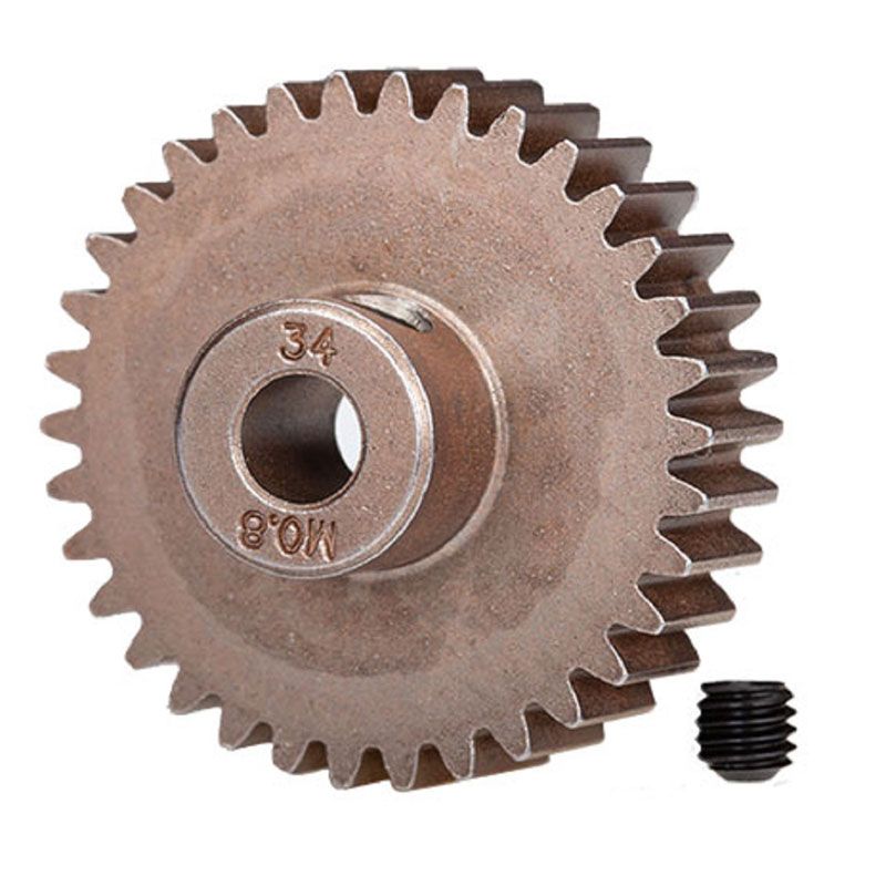 TRAXXAS GEAR 34-T PINION (0.8 METRIC PITCH