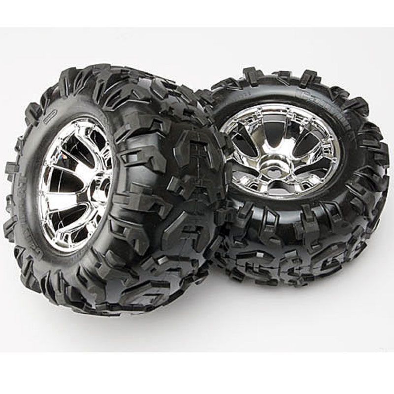 TRAXXAS TYRES AND WHEELS ASSY