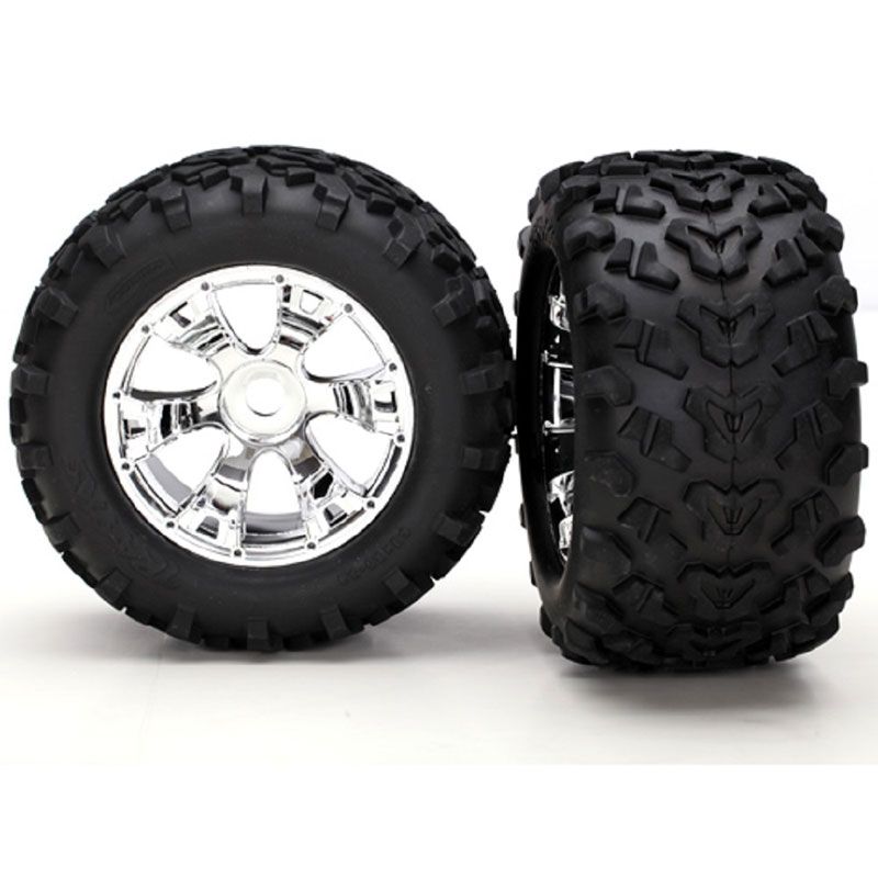 TRAXXAS TYRES AND WHEELS ASSY