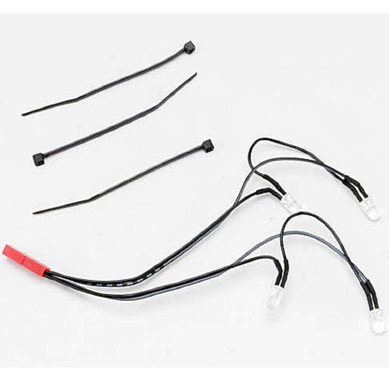 TRAXXAS LED LIGHTS FRONT HARNESS (4 CLEAR LIGHTS)