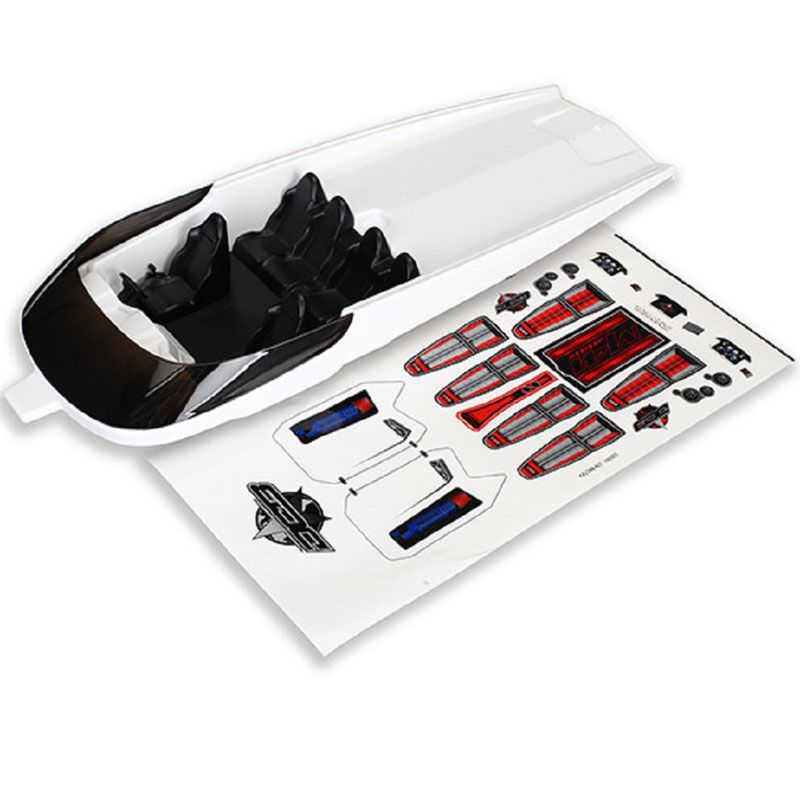 TRAXXAS HATCH WHITE (NO GRAPHICS)(ASSEMBLED)