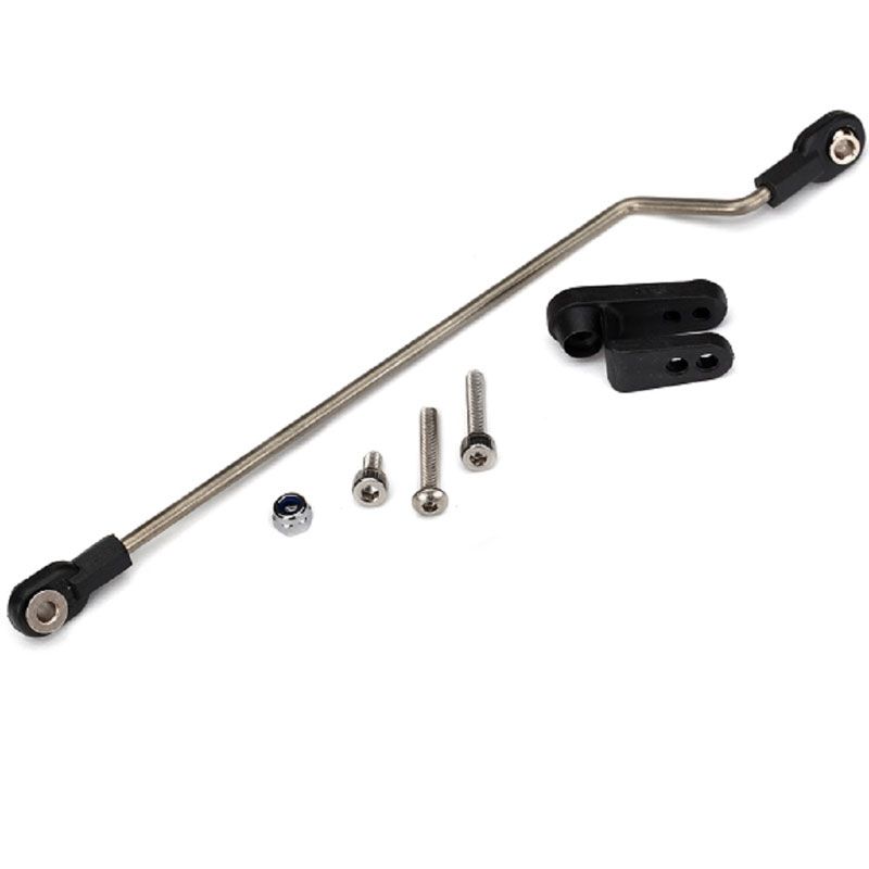 TRAXXAS RUDDER PUSHROD ASSEMBLED/ SERVO HORN
