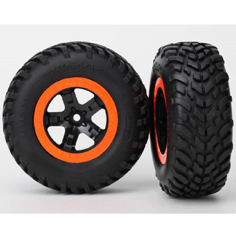 TRAXXAS  TIRES & WHEELSS1 COMPOUND SCT BLK ORG BEADLOCK DUAL PROFILE