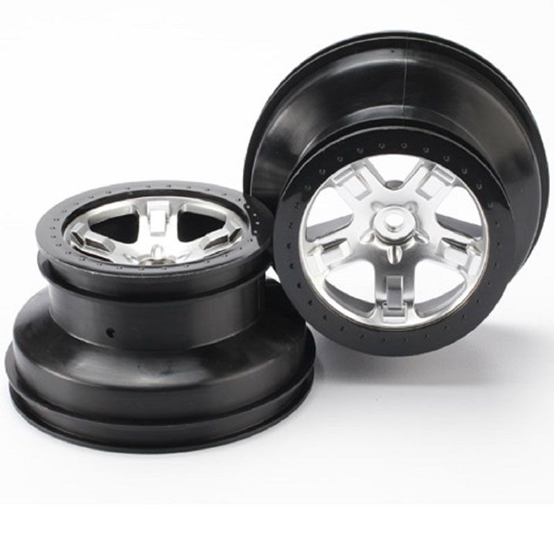 TRAXXAS  FRONT/REAR BLACK CHROME B/LOCK
