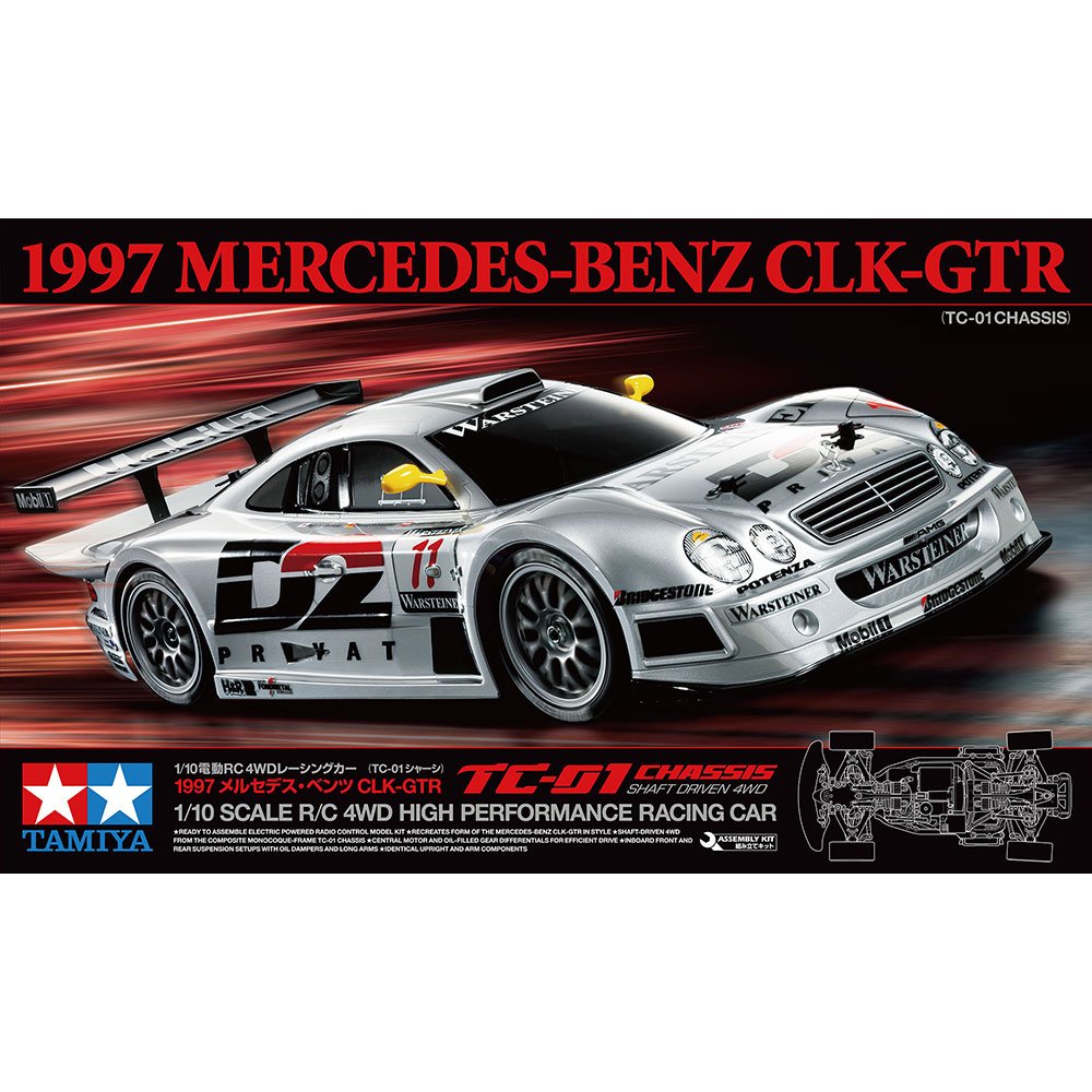 TAMIYA RC 1/10 MERCEDES-BENZ CLK-GTR 1997 (TC-01)