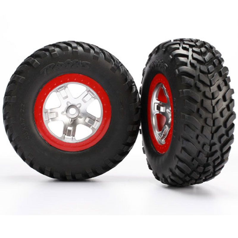 TRAXXAS TYRES AND WHEELS ASSY ULTRA SOFT