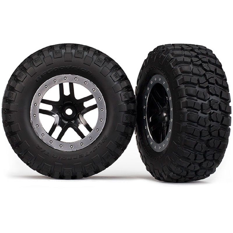 TRAXXAS TIRES & WHEELS ASSEMBLED GLUED