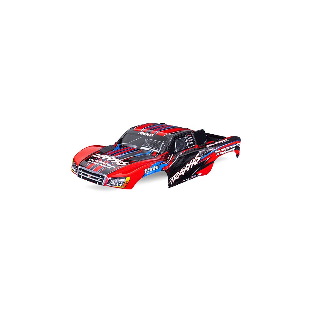 TRAXXAS BODY SLASH 2WD RED CLIPLESS