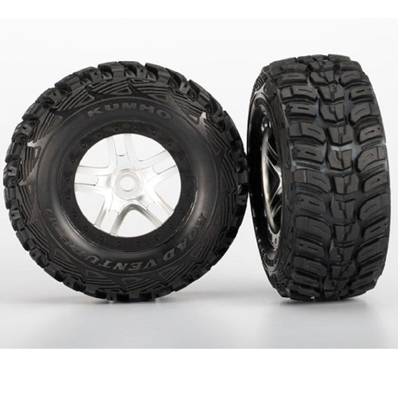 TRAXXAS  TIRE & WHEEL ASSY GLUED