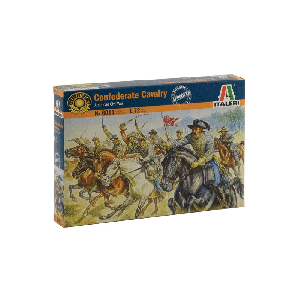 ITALERI 1/72 CONFEDERATE CAVALRY - AMERICAN CIVIL WAR