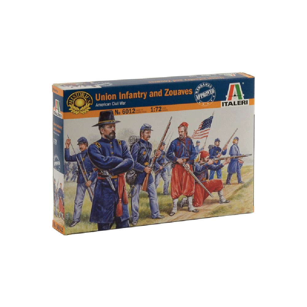 ITALERI 1/72 UNION INFANTRY/ZUAVES (AMERICAN CIVIL WAR)