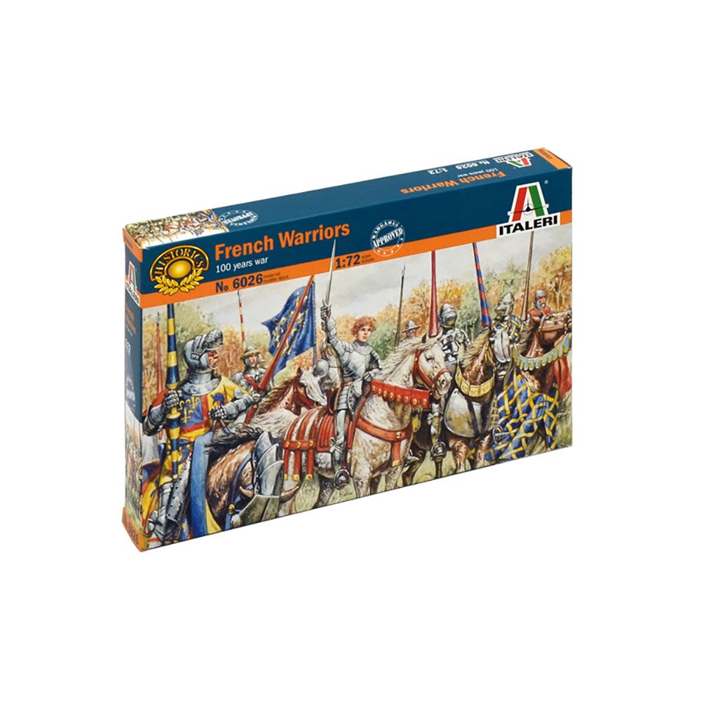 ITALERI 1/72 FRENCH KNIGHTS AND FOOT SOLDIERS - 100 YEARS WAR