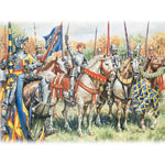 ITALERI 1/72 FRENCH KNIGHTS AND FOOT SOLDIERS - 100 YEARS WAR