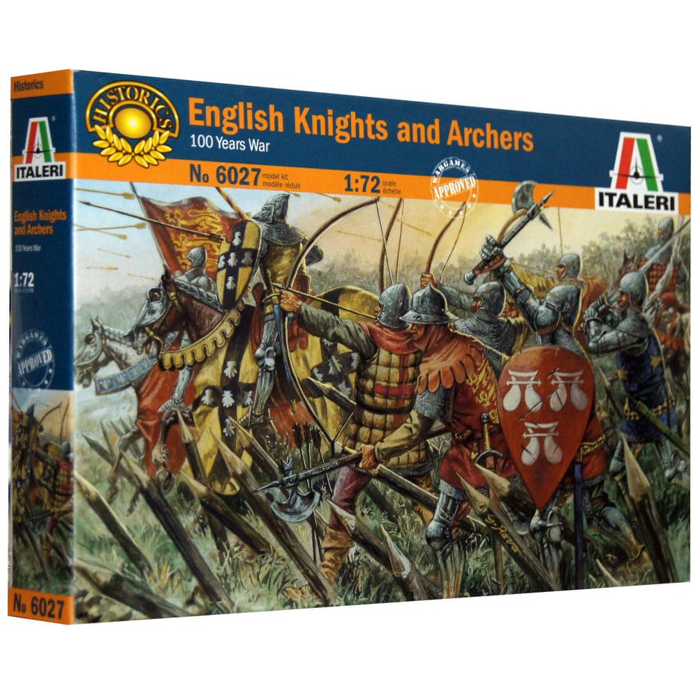 ITALERI 1/72 ENGLISH KNIGHTS AND ARCHERS - 100 YEARS WAR