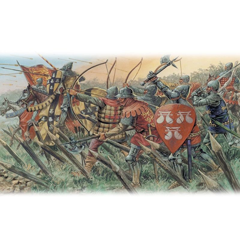ITALERI 1/72 ENGLISH KNIGHTS AND ARCHERS - 100 YEARS WAR
