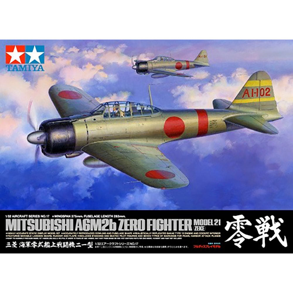 TAMIYA 1/32 MITSUBISHI A6M2B ZERO FIGHTER MODEL 21 (ZEKE)