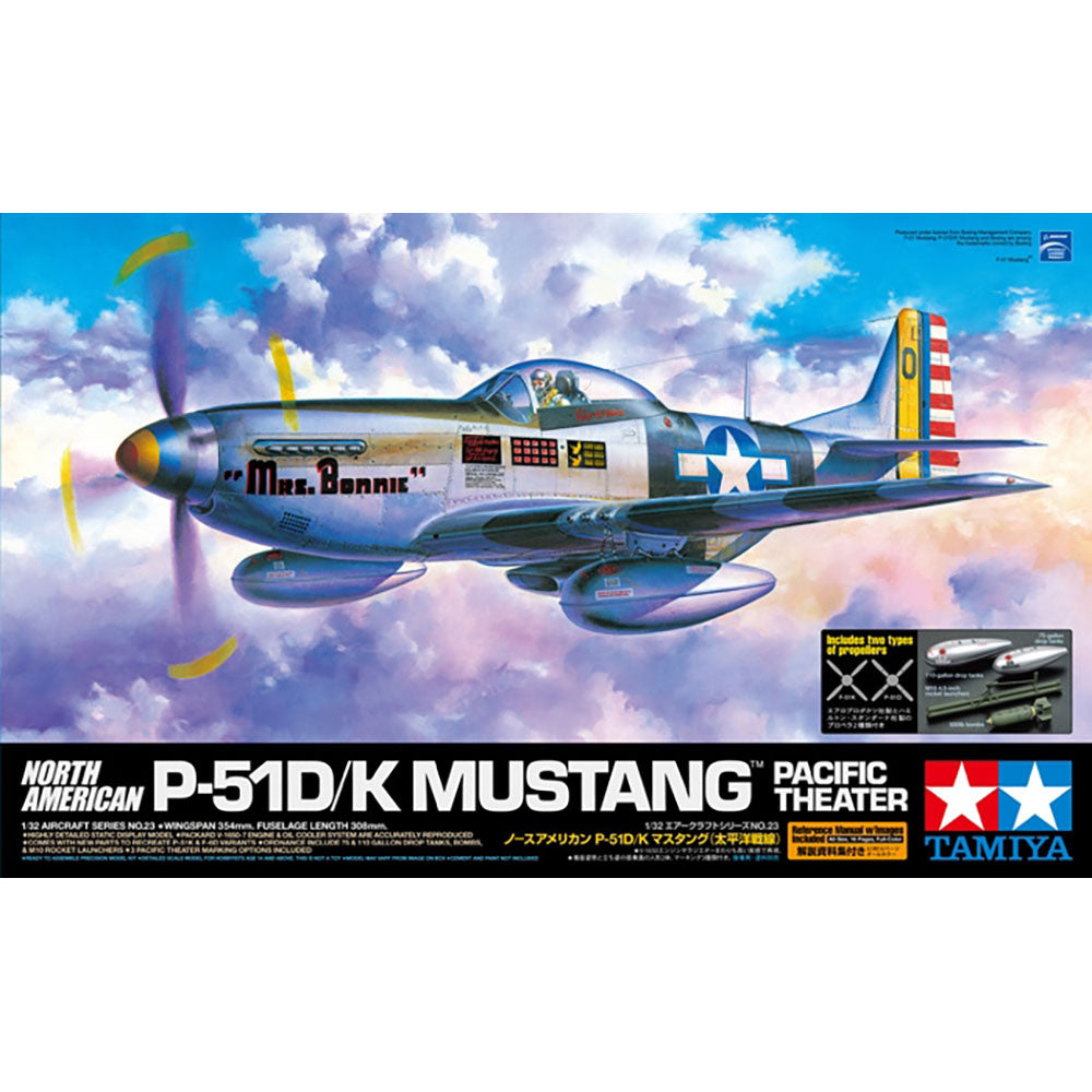 TAMIYA 1/32 NORTH AMERICAN P-51D/K MUSTANG PACIFIC THEATER