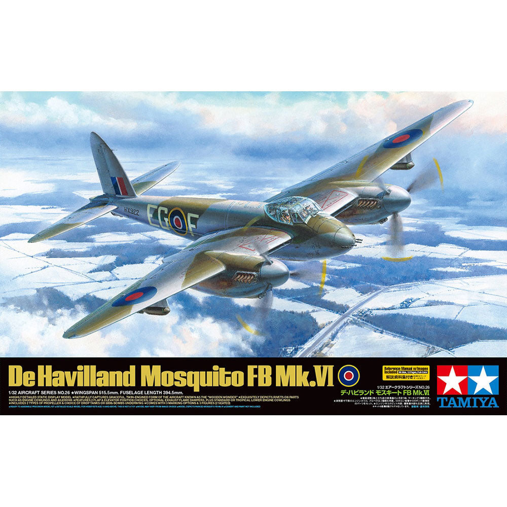 TAMIYA 1/32 DE HAVILLAND MOSQUITO FB MK.VI WITH AUS. DECALS