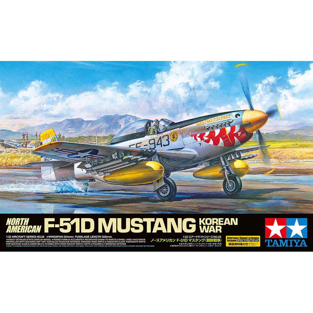 TAMIYA 1/32 NORTH AMERICAN F-51D MUSTANG KOREAN WAR