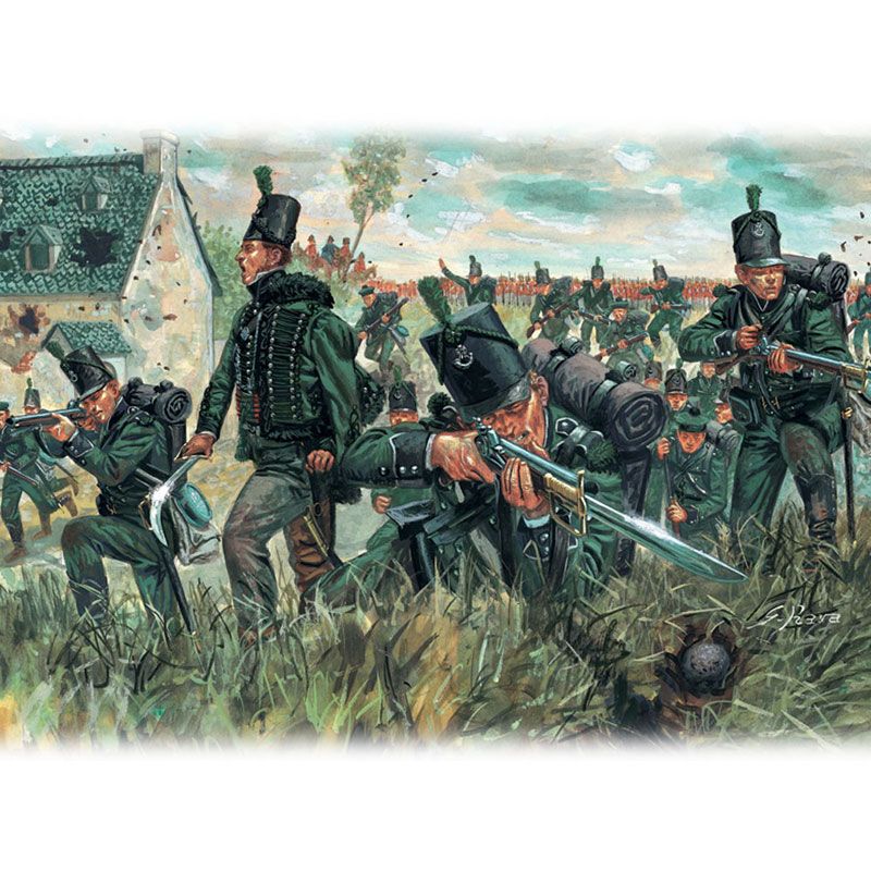 ITALERI 1/72 BRITISH 95TH REGIMENT GREEN JACKETS - NAPOLEONIC WARS