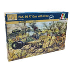 ITALERI 1/72 WWII GERMAN PAK40 AT GUN AND CREW