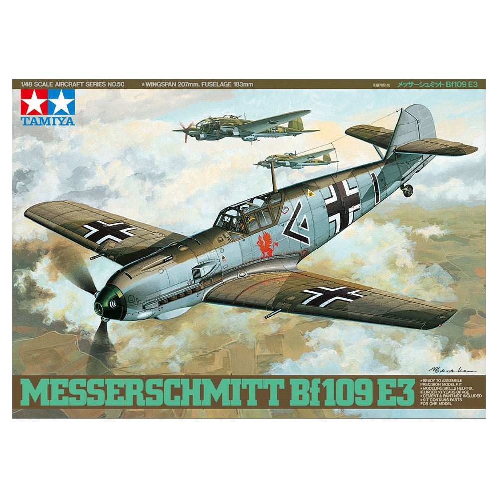 TAMIYA 1/48 MESSERSCHMITT BF109 E-3