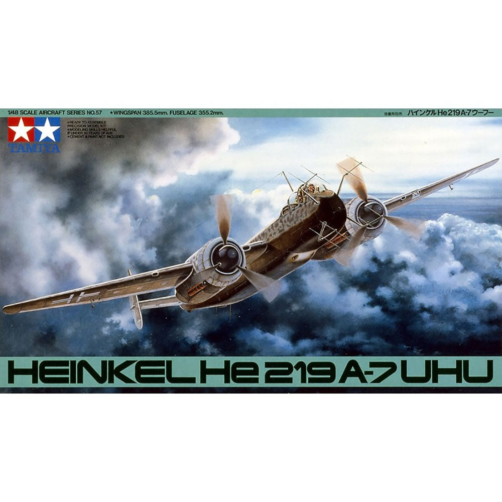 TAMIYA 1/48 HEINKEL HE 219 A-7 UHU WWII GERMAN NIGHT FIGHTERS