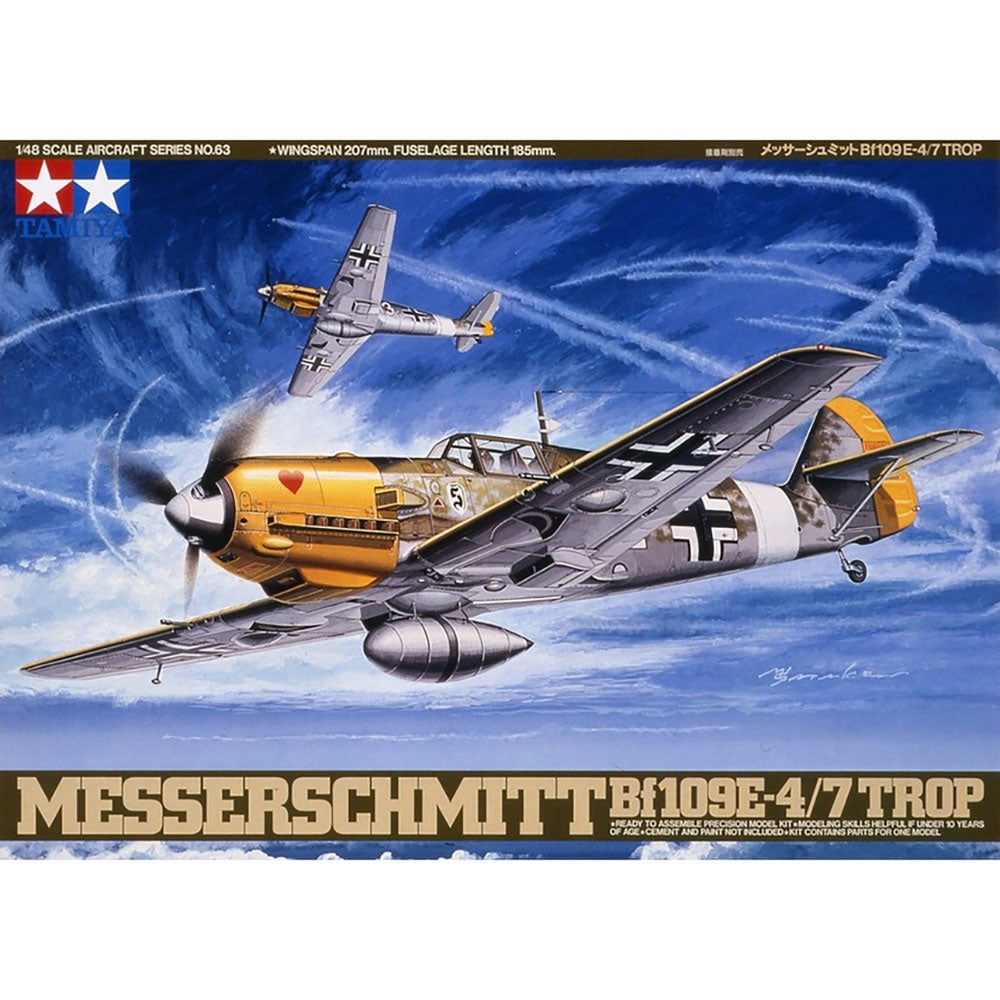 TAMIYA 1/48 MESSERSCHMITT BF109E-4/7 TROP