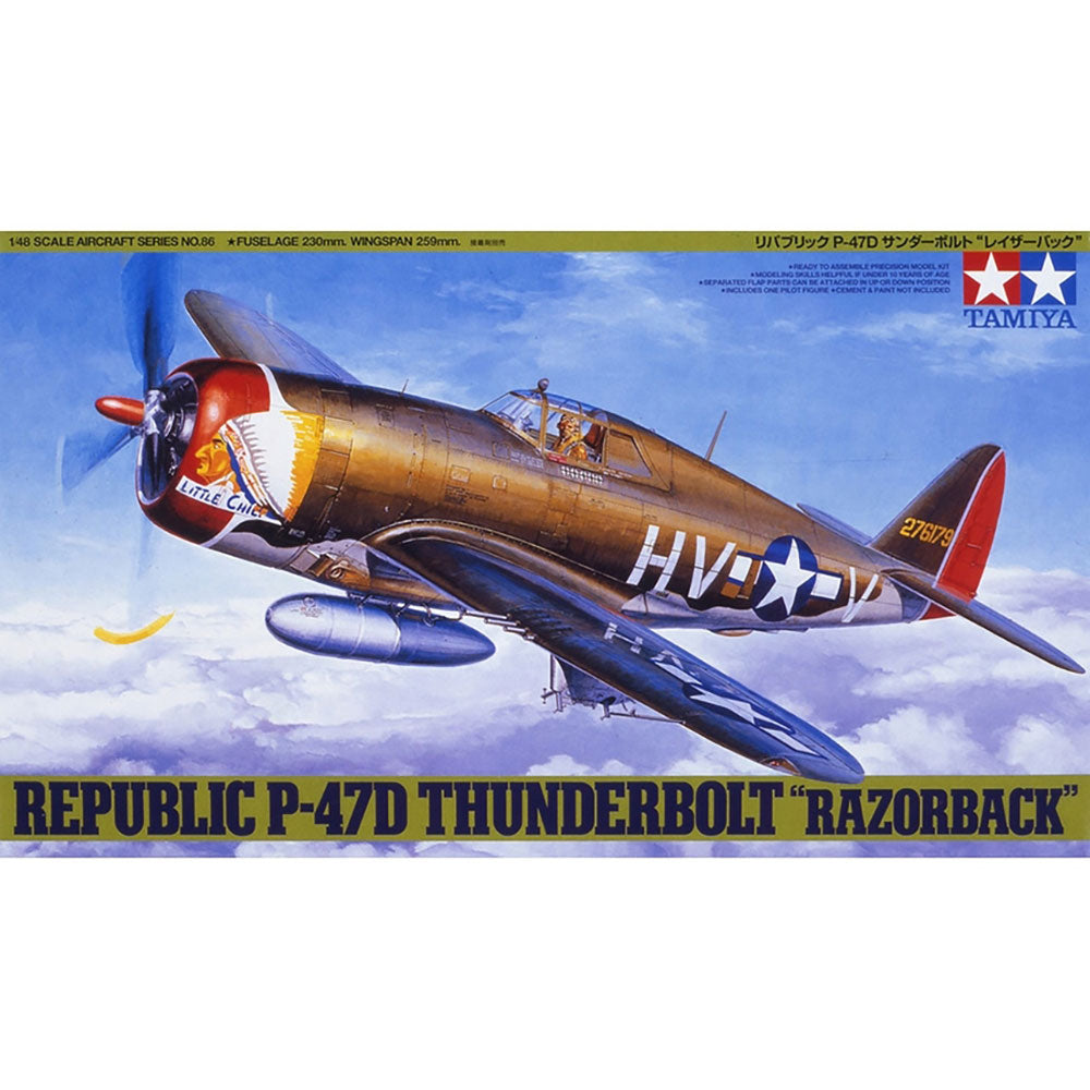 TAMIYA 1/48 REPUBLIC P-47D THUNDERBOLT "RAZORBACK"