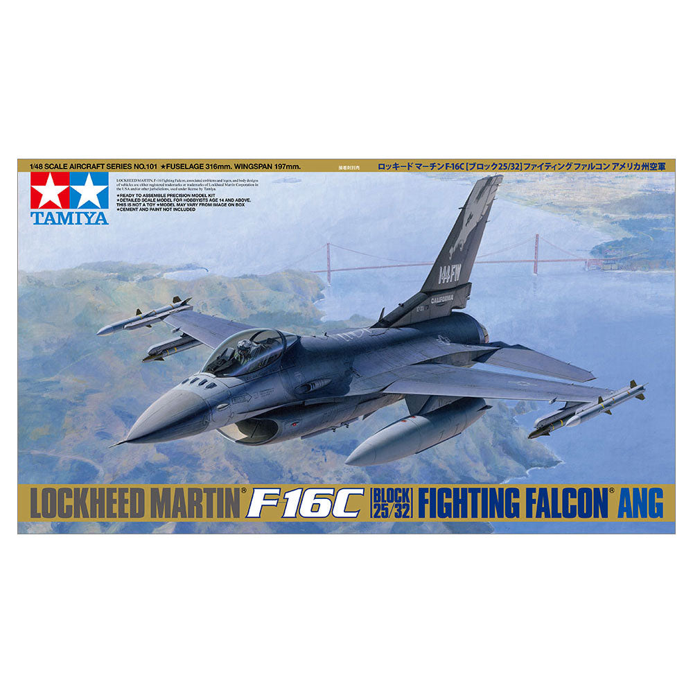 TAMIYA 1/48 LOCKHEED MARTIN F-16C (BLOCK 25/32) FIGHTING FALCON ANG